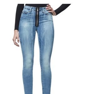 Good American good waist exposed zip Jean!